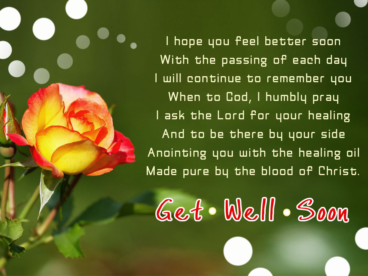 Get Well Soon Wishes For Christians Pictures, Images.