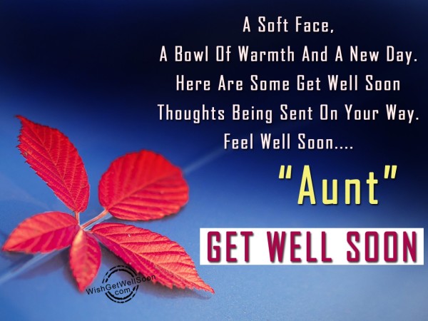 Feel Well Soon Aunt - Get Well Soon