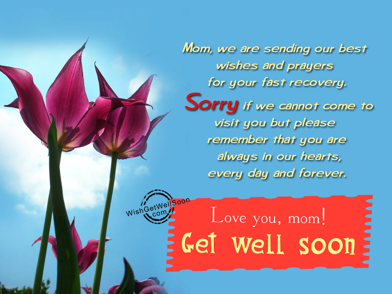 Get well soon-,Dear mom