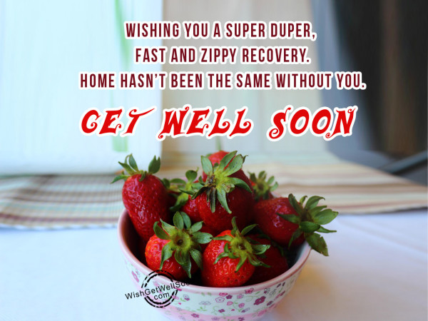 I wish that you get well soon
