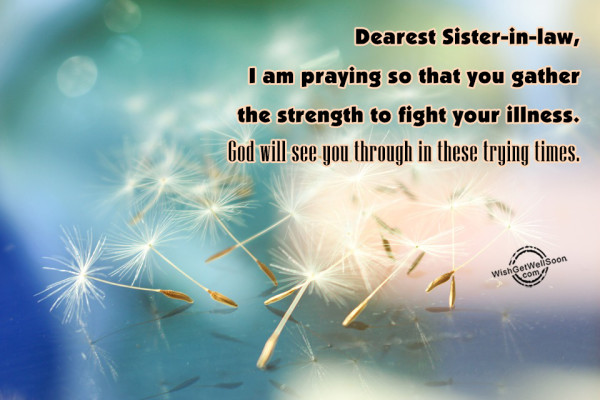 Dearset Sister In Law I Am Praying-gws51