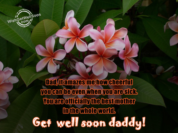 You Are Officially The Best Mother - Get Well Soon Daddy-gws55